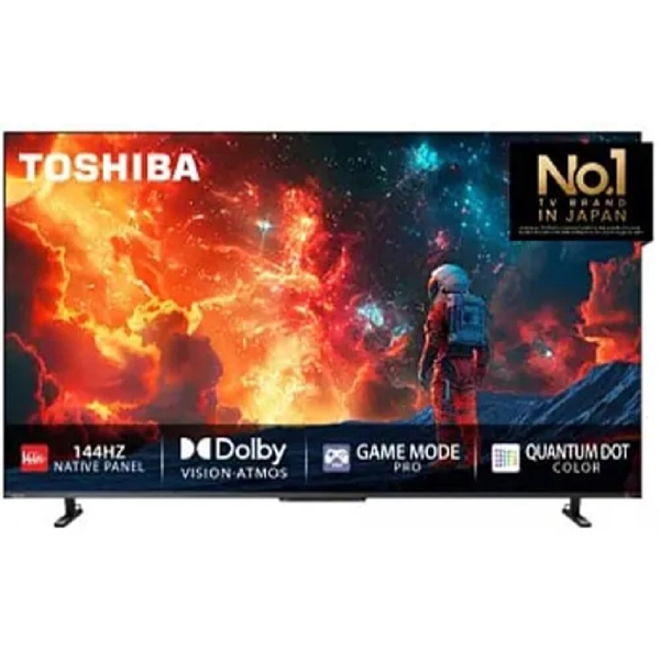 ტელევიზორი Toshiba 65Z670RE QLED, 65", 4K UHD, Smart TV, USB, HDMI, LAN, BT, WIFI, Black