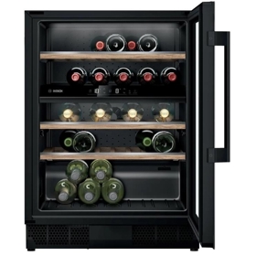 Built-in Wine Refrigerator Bosch KUW21AHG0, 120L, G, 38dB, Black
