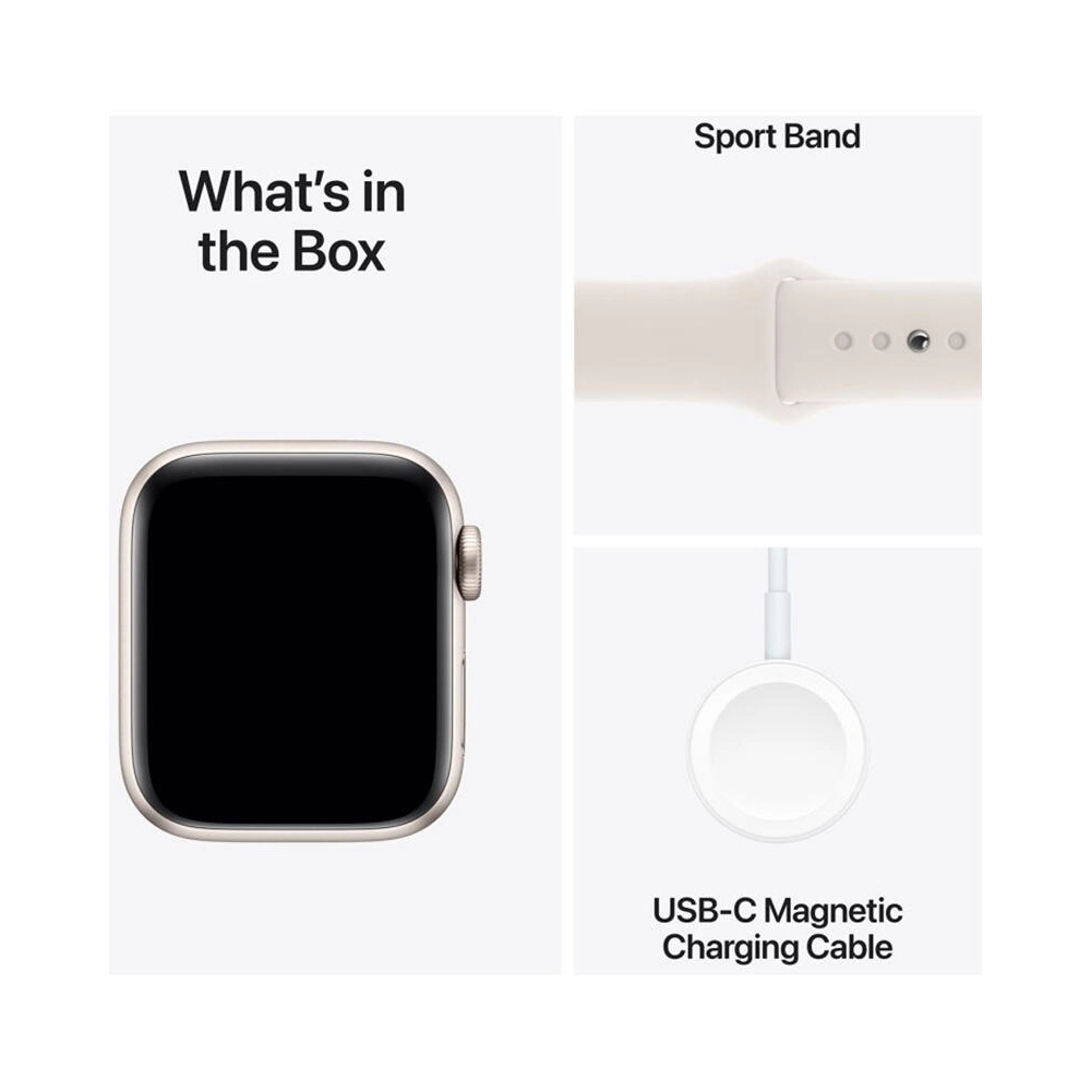 სმარტ საათი Apple MEH54RK/A Watch SE 3 40mm, 1.57", Bluetooth, Wi-Fi, WR50 Waterproof, Smart Watch, Starlight