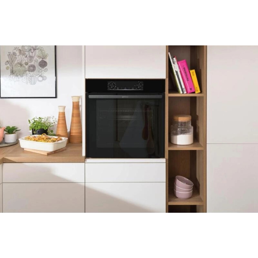 Built-In Electric Oven Gorenje BOS6737E20FBG, 77L, Black