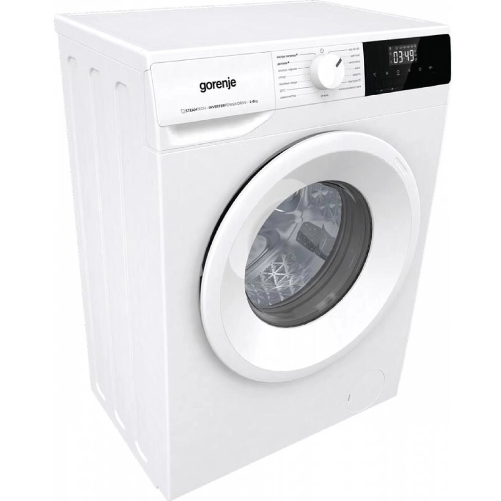 Washing Machine Gorenje WNHPI84AS/R, 8Kg, A, 1400Rpm, 72Db, White