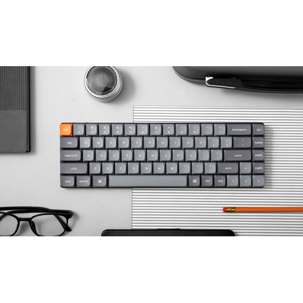 კლავიატურა Keychron K7M-B1 K7 Max, Gateron RED, Wireless, USB-C, Bluetooth, RGB, Mechanical Gaming Keyboard, Black
