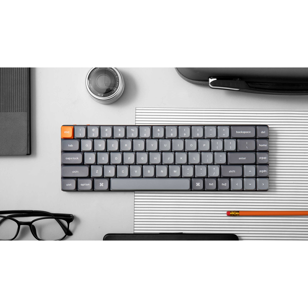 კლავიატურა Keychron K7M-B1 K7 Max, Gateron RED, Wireless, USB-C, Bluetooth, RGB, Mechanical Gaming Keyboard, Black