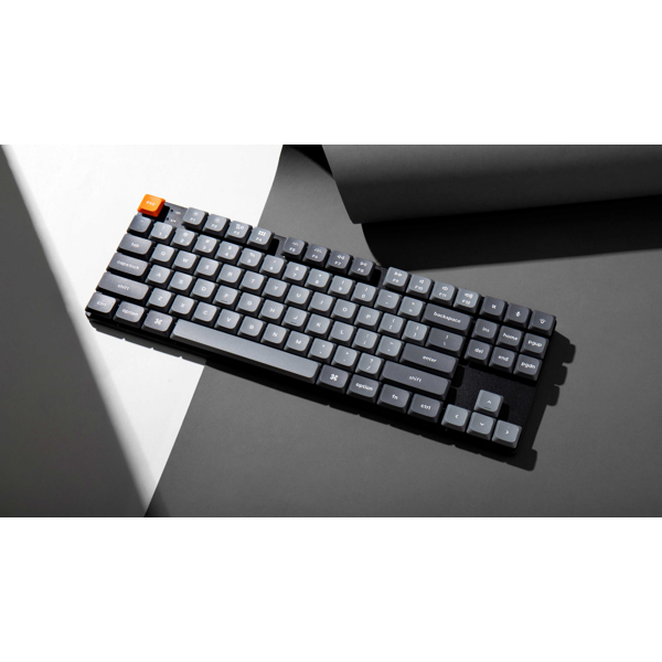 კლავიატურა Keychron K1M-B3 K1 Max, Gateron Brown, Wireless, USB-C, Bluetooth, RGB, Mechanical Gaming Keyboard, Black