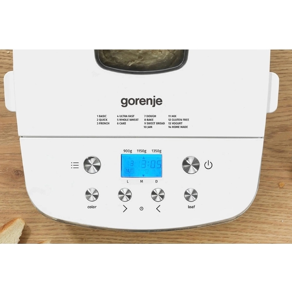 პურის საცხობი Gorenje BM1350W, 850W, Bread Maker, White