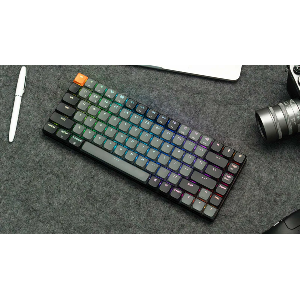 კლავიატურა Keychron K3X-B1 K3 V3, K Red, Wireless, USB-C, Bluetooth, RGB, Mechanical Gaming Keyboard, Black