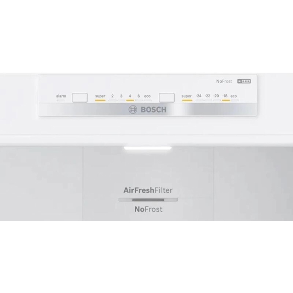 მაცივარი Bosch KGN55VWE0N, 375L, E, No Frost, Refrigerator, White