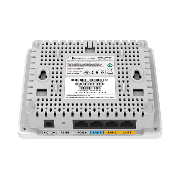 დაშვების წერტილი Grandstream GWN7604, 2.4 Gbps, Indoor AX3000 Wi-Fi 6 Access Point, White