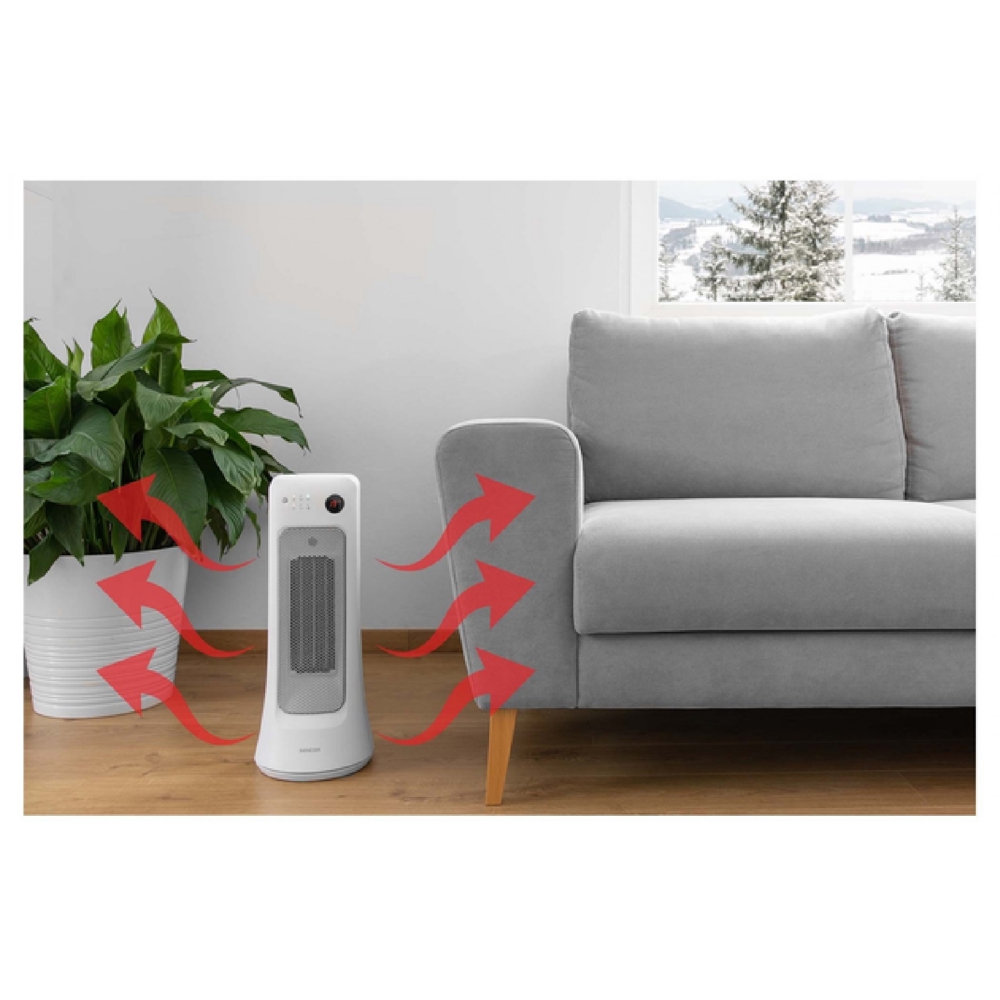 ელექტრო გამათბობელი Sencor SFH 8019WH, 2000W, 20m², Electric Heater, White