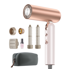 თმის სტაილერი Dreame AHD52 Нairdryer Pocket Ultra, 1500W, Hair Styler, Rosy/White