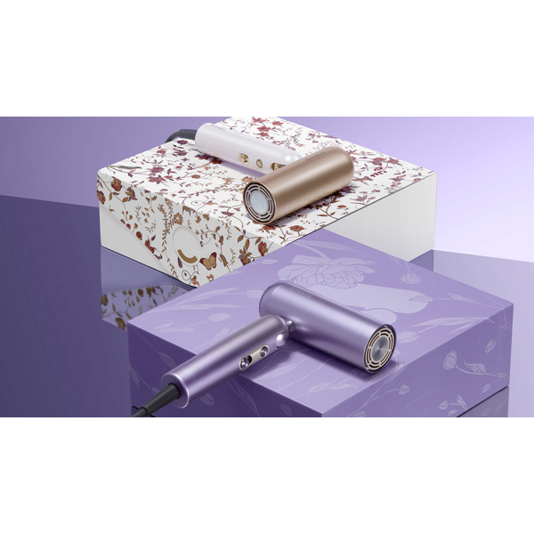 თმის სტაილერი Dreame AHD52 Нairdryer Pocket Ultra, 1500W, Hair Styler, Rosy/White