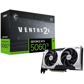 ვიდეო დაფა MSI 912-V536-001 VENTUS 2X, GeForce RTX5060Ti, 8GB, 128bit, HDMI, DP, Silver