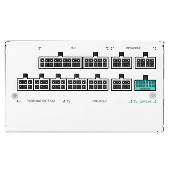 კვების ბლოკი DeepCool PX1000G WH, 1000W, 80Plus GOLD, Power Supply, White