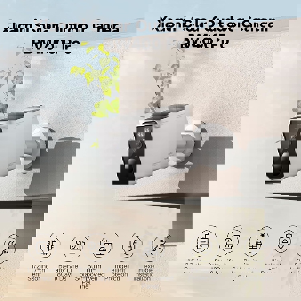 ვიდეო სათვალთვალო კამერა Xiaomi BHR7747GL BW400 Pro Set, 4 MP, Solar Outdoor Camera, White