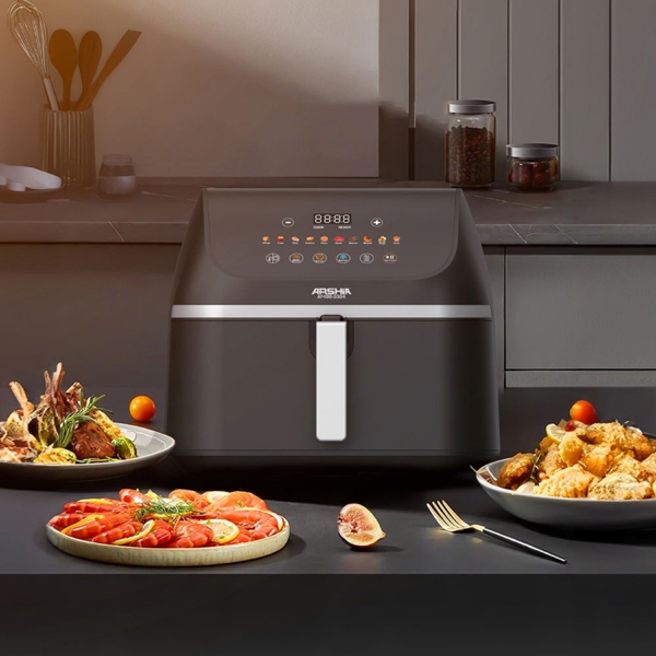 აეროგრილი Arshia AF498-3384, 1900W, 9L, Air Fryer, Black