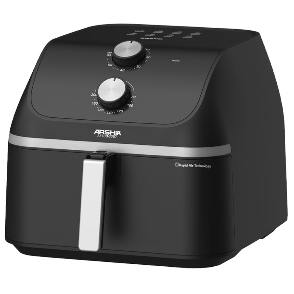აეროგრილი Arshia AF130-3387, 1900W, 9L, Air Fryer, Black