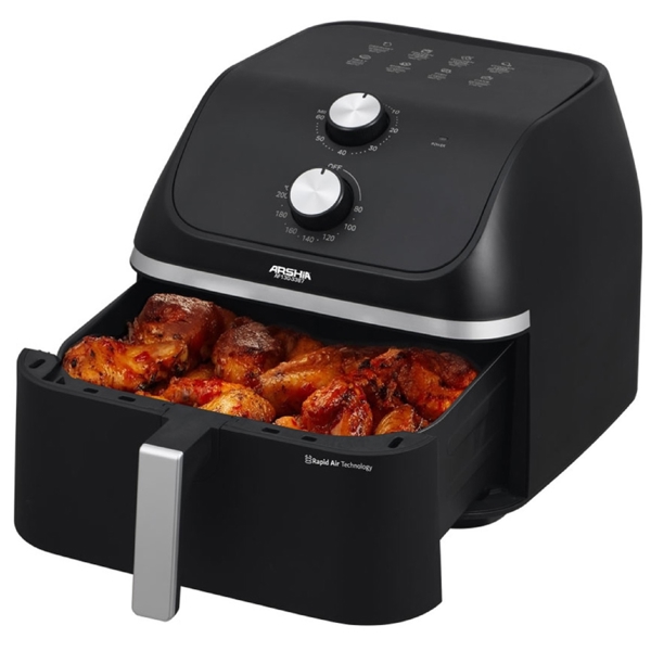 აეროგრილი Arshia AF130-3387, 1900W, 9L, Air Fryer, Black