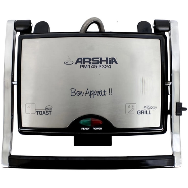 სენდვიჩის აპარატი Arshia PM145-2324, 1200W, Sandwich Maker, Silver