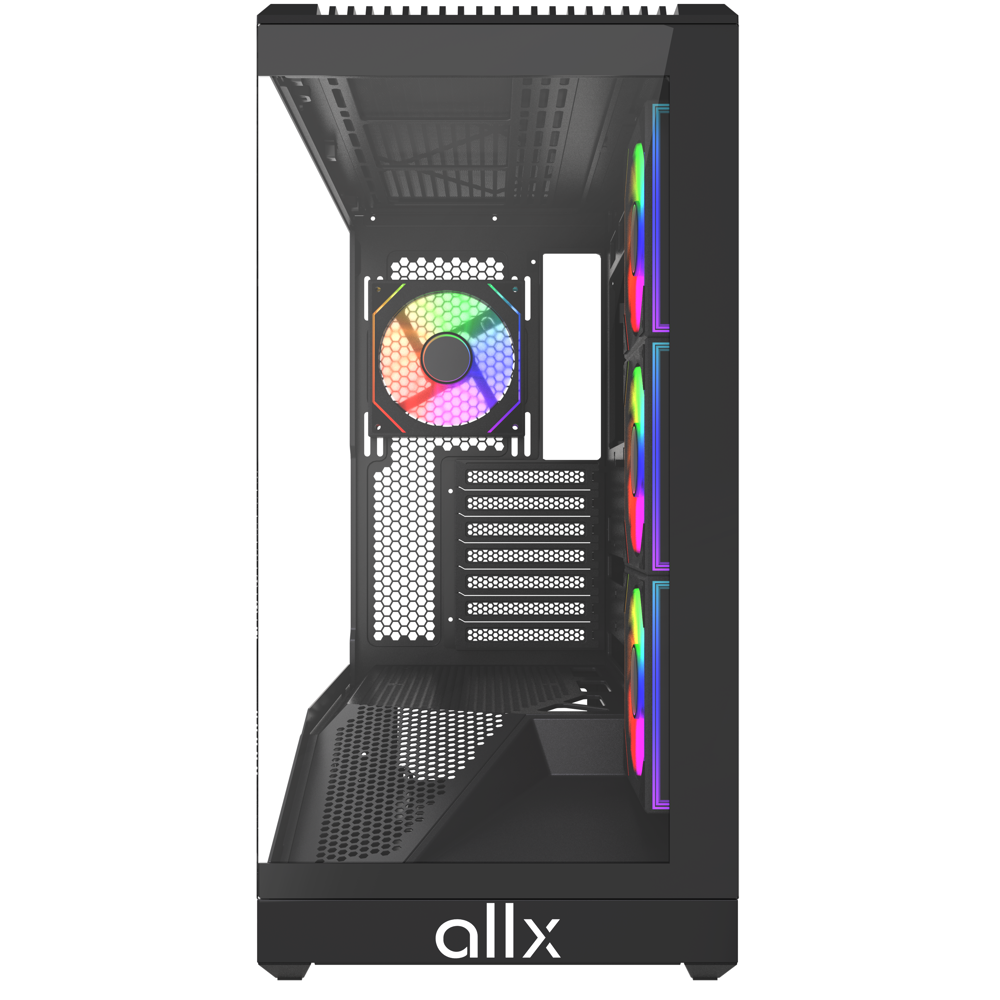 ქეისი ALLX AX-G2346, Computer Case, ATX, MATX, ITX, USB 3.0, Type-C, HD Audio, Black