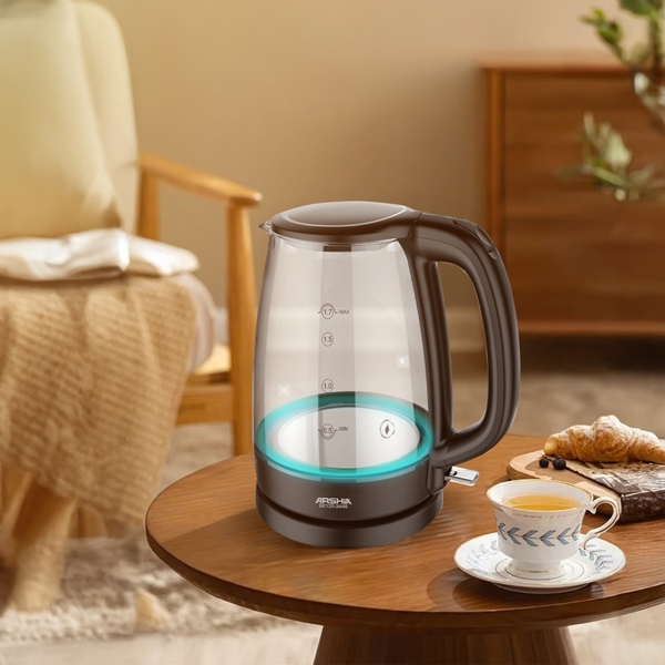 ელექტრო ჩაიდანი Arshia EK135-3449, 2200W, 1.7L, Electric Kettle, Black