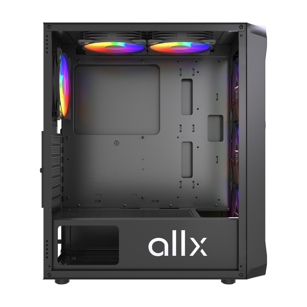 Computer Case ALLX AX-G2044, ATX, MATX, ITX, USB3.0, USB1.0x2, HD AUDIO, Black