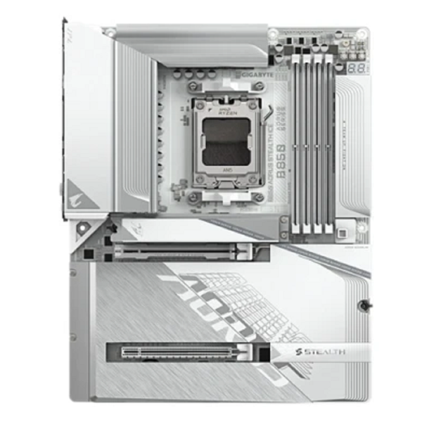 დედა დაფა Gigabyte 9MB85STLE-00-G10 B850 AORUS STEALTH ICE 1.0, AM5, DDR5 DIMM, 256GB