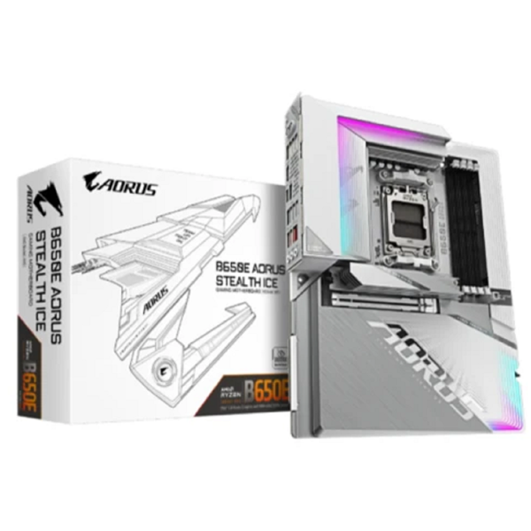 Motherboard Gigabyte 9MB65ESI-00-G10 B650E AORUS STEALTH ICE 1.0, AM5, DDR5 DIMM, 256GB