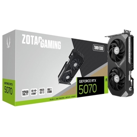 Graphics Card Zotac ZT-B50700E-10P Twin Edge, GeForce RTX5070, 12GB, 192Bit, DP, HDMI, Black