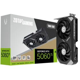 Graphics Card Zotac ZT-B50610E-10M Twin Edge, GeForce RTX5060Ti, 8GB, 128Bit, DP, HDMI, Black
