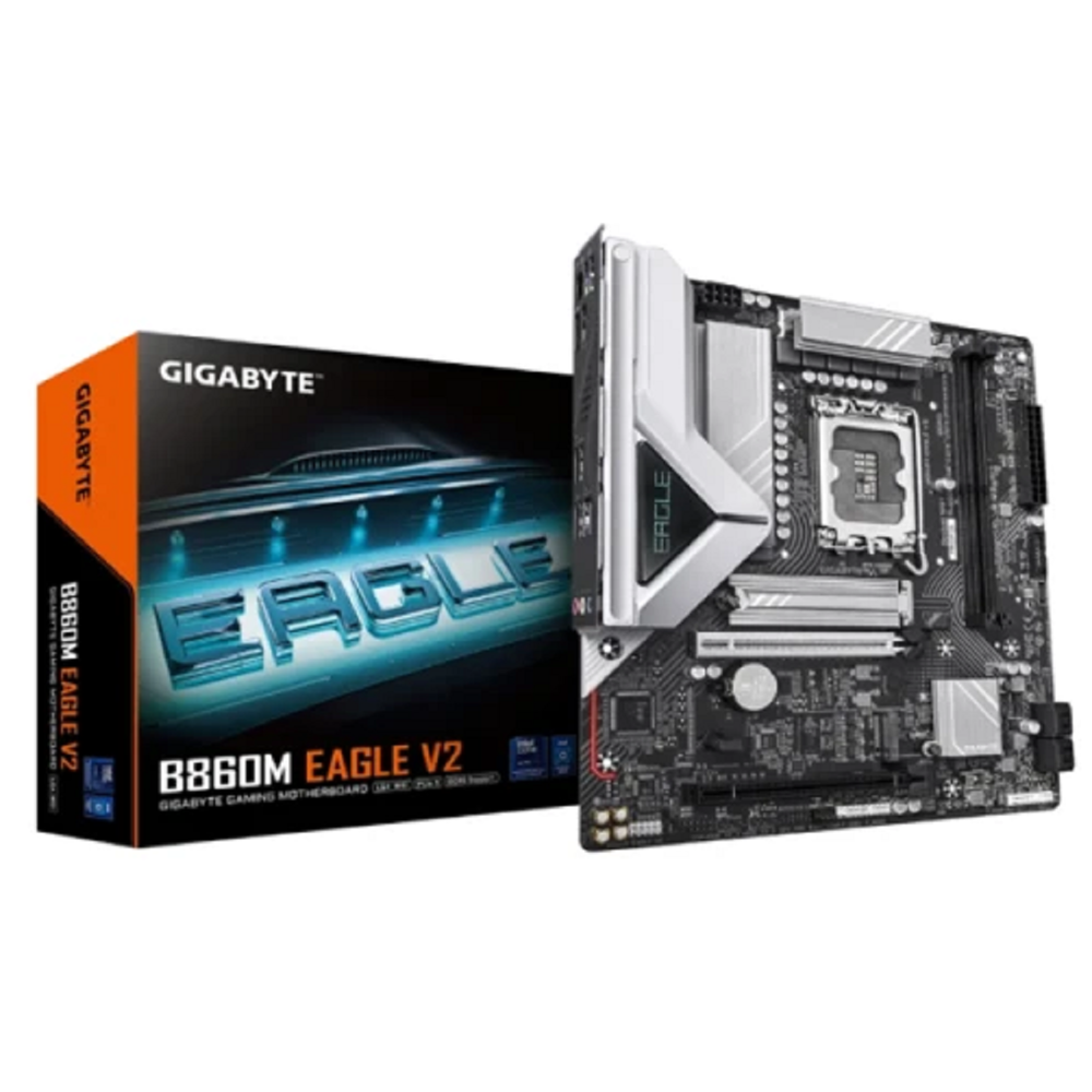Motherboard Gigabyte 9MB86ME2-00-G10 B860M EAGLE V2 1.0, LGA1851, DDR5 SIMM, 128GB