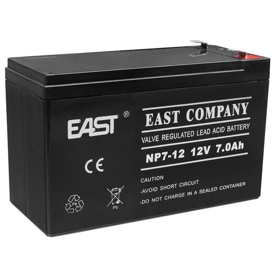 UPS-ის აკუმულატორი EAST NP7-12, 12V, 7Ah, UPS Battery, Black