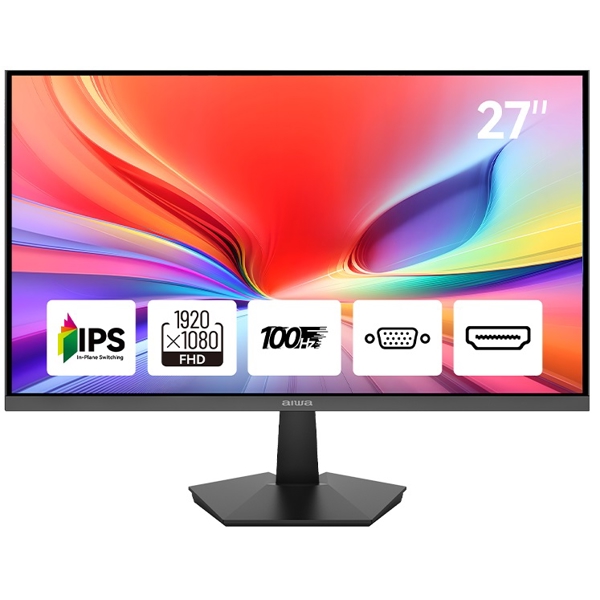 Monitor AIWA MF270A-B, 27", FHD, IPS, VGA, HDMI, Black