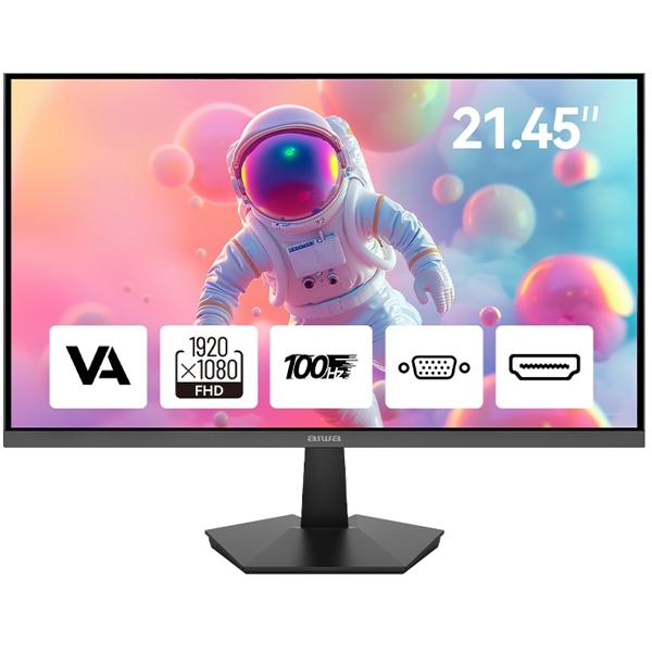 Monitor AIWA MF220A-B, 21.45", FHD, VA, VGA, HDMI, Black