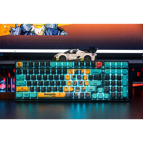 კლავიატურა A4tech Bloody AT98 Alpha, Optical Switch, Wired, USB, RGB, Keyboard, Renegade