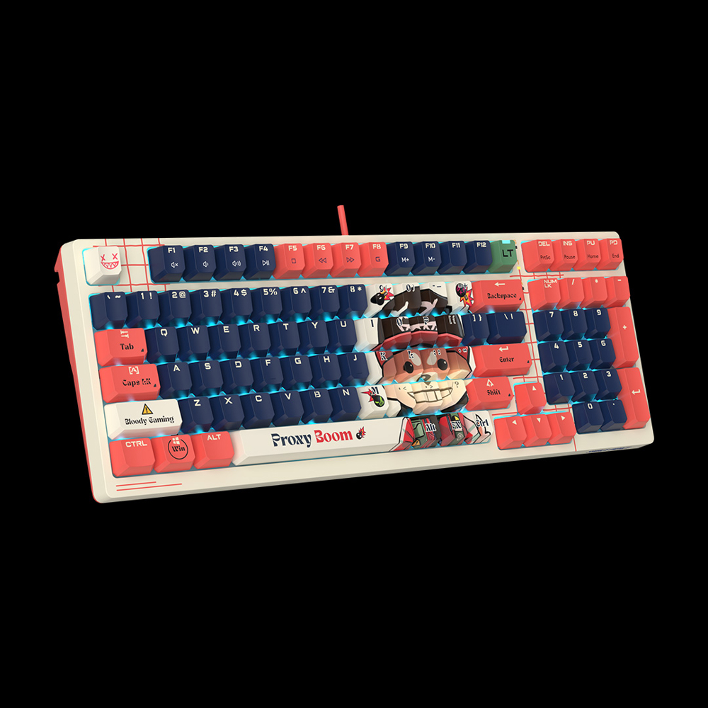 Keyboard A4tech Bloody AT98 Alpha, Optical Switch, Wired, USB, RGB, Proxy Boom