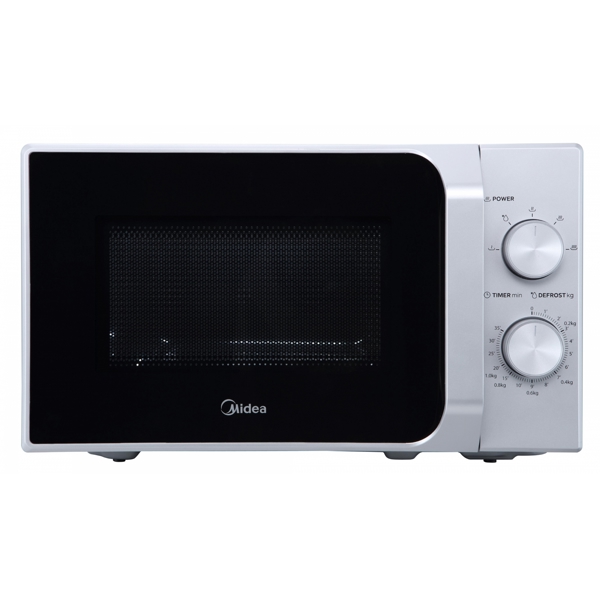 მიკროტალღური ღუმელი Midea MM720C2MV-S, 1050W, 20L, Microwave Oven, Silver