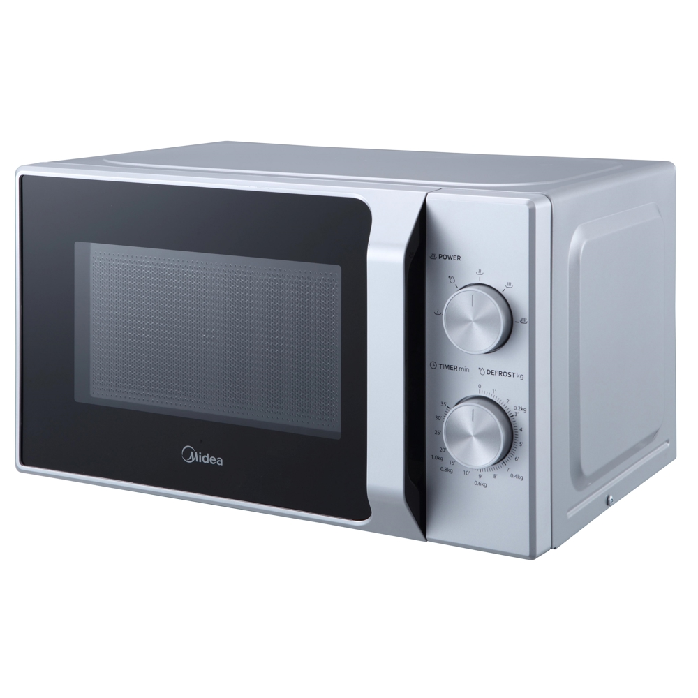 მიკროტალღური ღუმელი Midea MM720C2MV-S, 1050W, 20L, Microwave Oven, Silver
