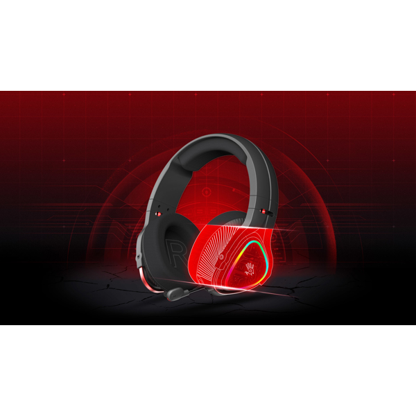 ყურსასმენი A4tech Bloody MR710, Gaming Headset, Wireless, RGB, 3.5mm, USB, Bluetooth, Black