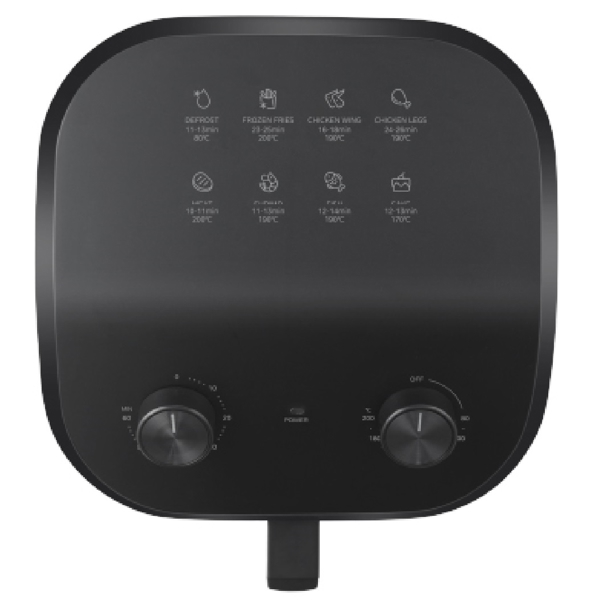 აეროგრილი Midea MF-TN45WK4, 1550W, 4.5L, Air Fryer, Black/Silver