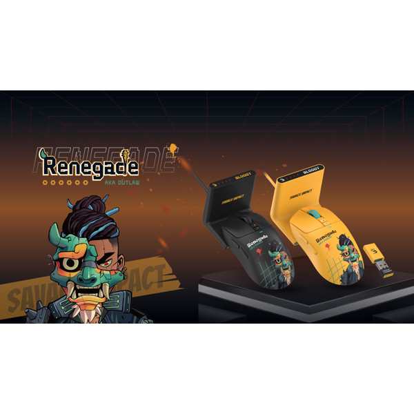 მაუსი A4Tech Bloody R72 Ultra Duo, Wireless, 2.4GHz, USB, Gaming Mouse, Renegade Midnight