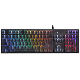 კლავიატურა A4Tech Bloody S520N, BLMS Brown Switch, Wired, USB, RGB, Mechanical Gaming Keyboard, Pudding Black