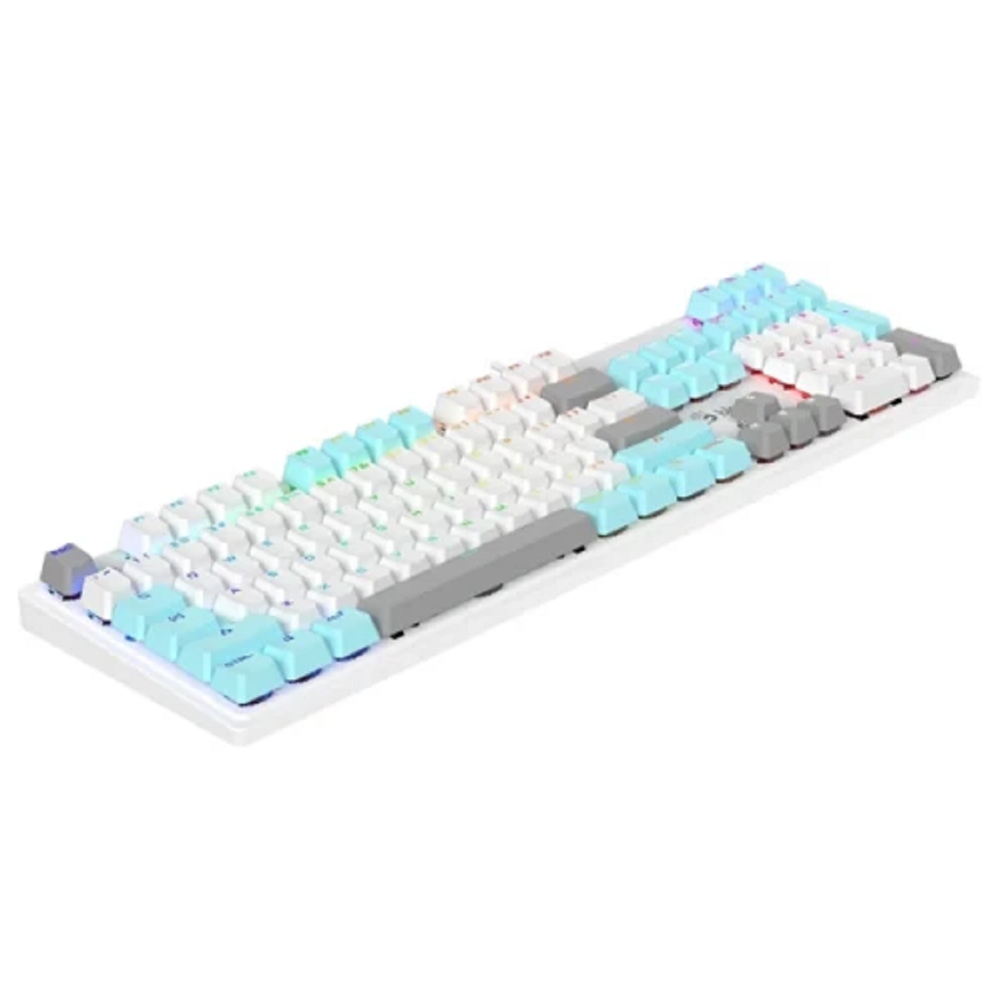 კლავიატურა A4Tech Bloody S520N, BLMS Brown Switch, Wired, USB, RGB, Mechanical Gaming Keyboard, Icy White