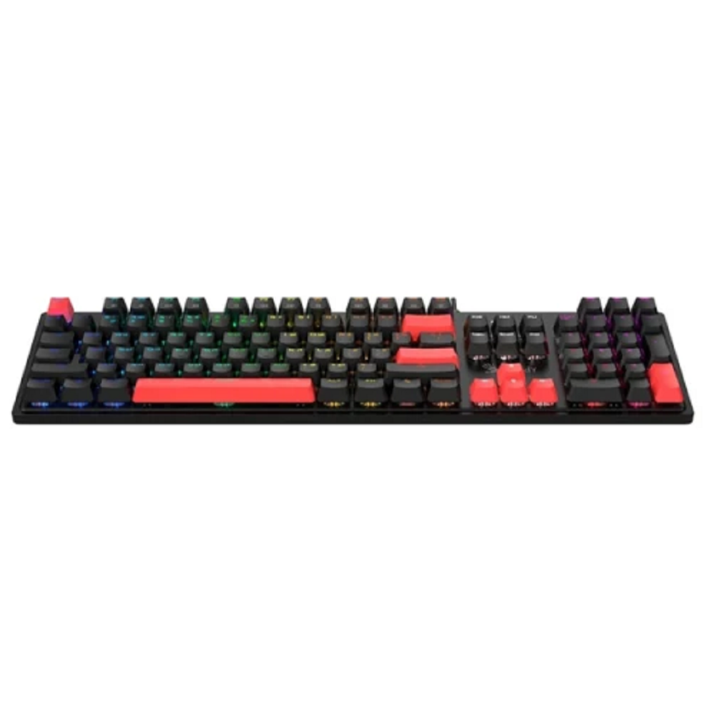 კლავიატურა A4Tech Bloody S520N, Red Plus Switch, Wired, USB, RGB, Mechanical Gaming Keyboard, Fire Black