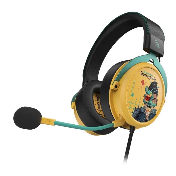 ყურსასმენი A4Tech Bloody M595 Hybridcore, Gaming Headset, Wired, USB, Renegade Sunset