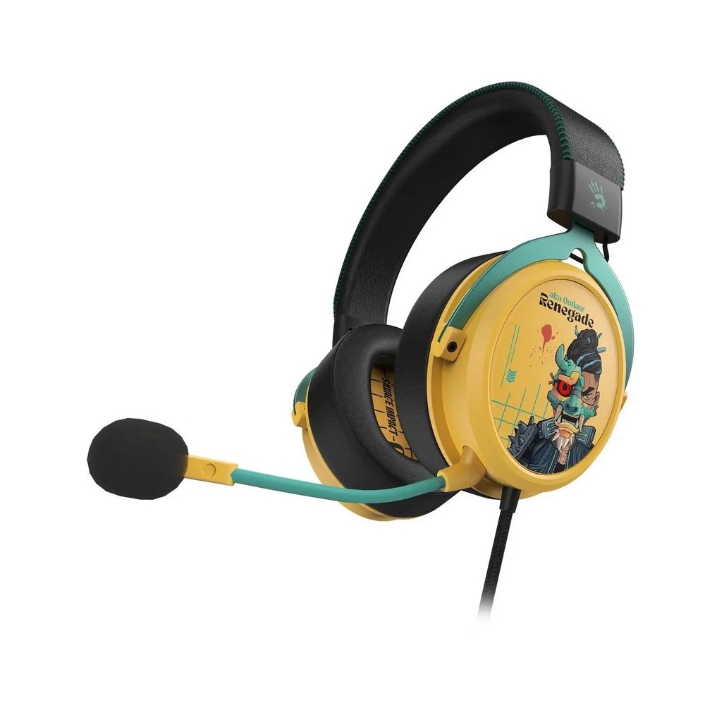 ყურსასმენი A4Tech Bloody M595 Hybridcore, Gaming Headset, Wired, USB, Renegade Sunset