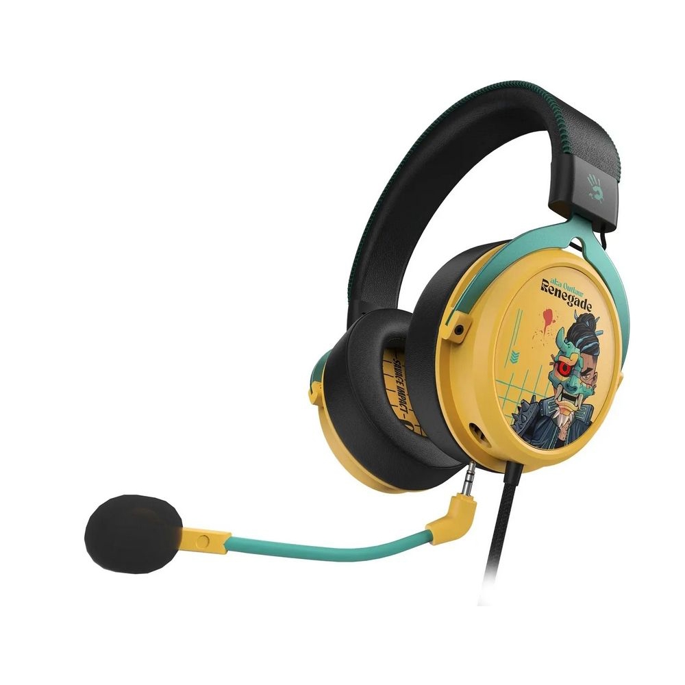 ყურსასმენი A4Tech Bloody M595 Hybridcore, Gaming Headset, Wired, USB, Renegade Sunset