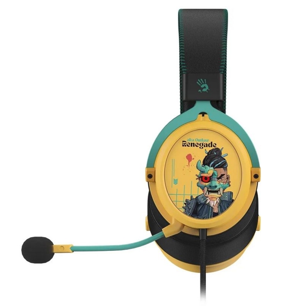 ყურსასმენი A4Tech Bloody M595 Hybridcore, Gaming Headset, Wired, USB, Renegade Sunset