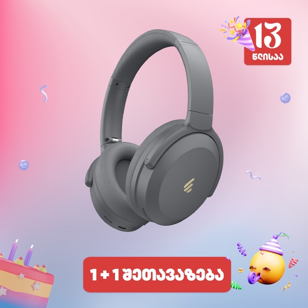 ყურსასმენი Edifier WH700NB Pro, Headset, Wireless, Bluetooth, With ANC, Grey