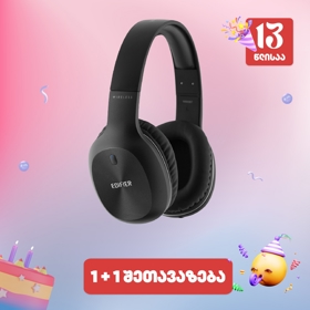 ყურსასმენი Edifier W800BT Plus, Headset, Wireless, Bluetooth, Black