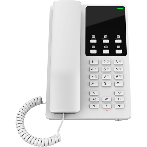 Hotel IP Phone Grandstream GHP620, 2 SIP, 2 lines, PoE, White
